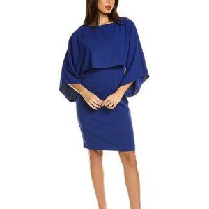 Trina Turk Shalee Crepe Shift Dress – Royal Blue – Size 4 (No Tag, See Measureme